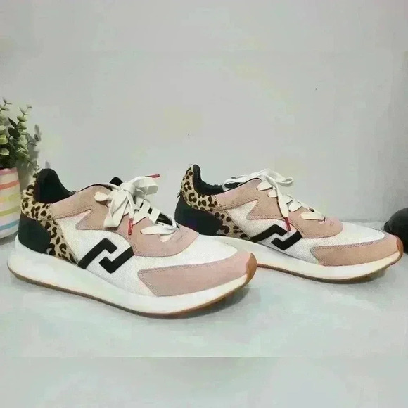 ROLLIE weekender leopard  sneaker with pastel pink. Size 41 (10-10.5 US) - Picture 4 of 11